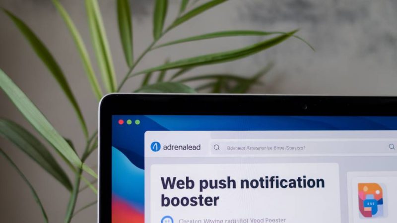 Adrenalead plateforme de web push notification : booster votre engagement en ligne